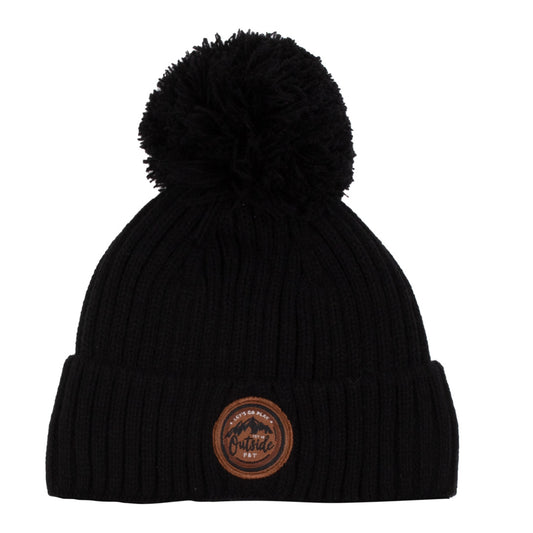 Gregoire Boys' Black Knit Beanie