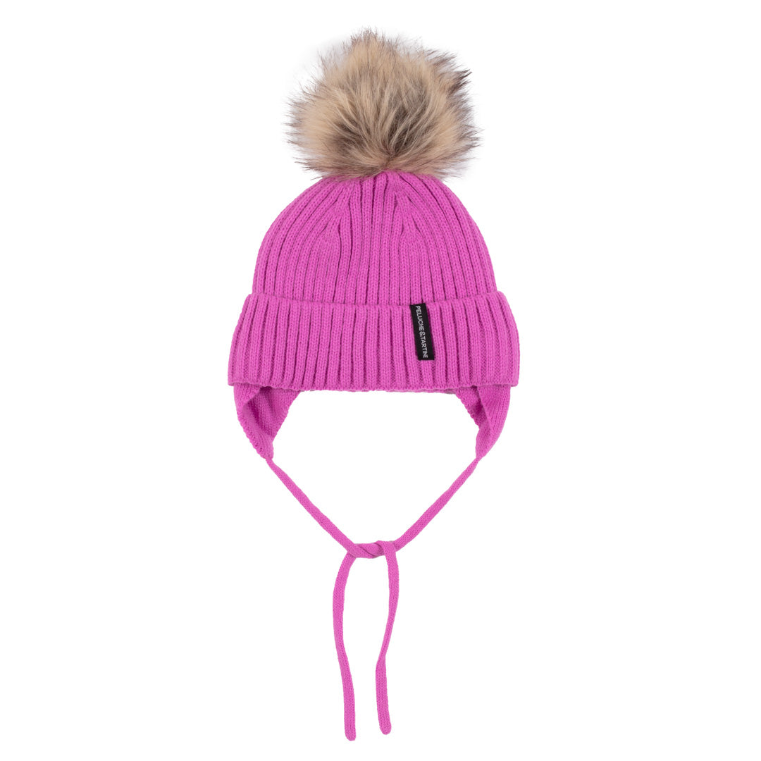 Tuque en tricot Eva Filles Rose