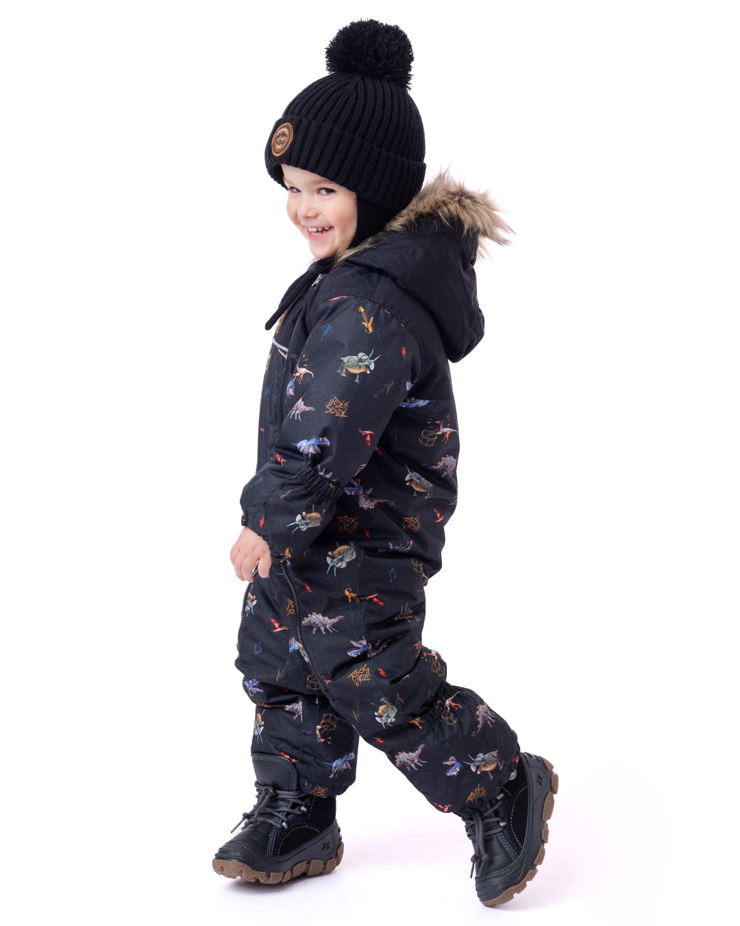 Habit de neige une-pièce bébé Jayden bébé Bébé Garcon Noir