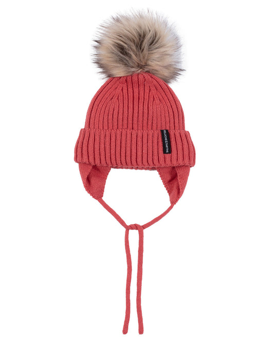 Tuque en tricot Jasmine  Filles Corail