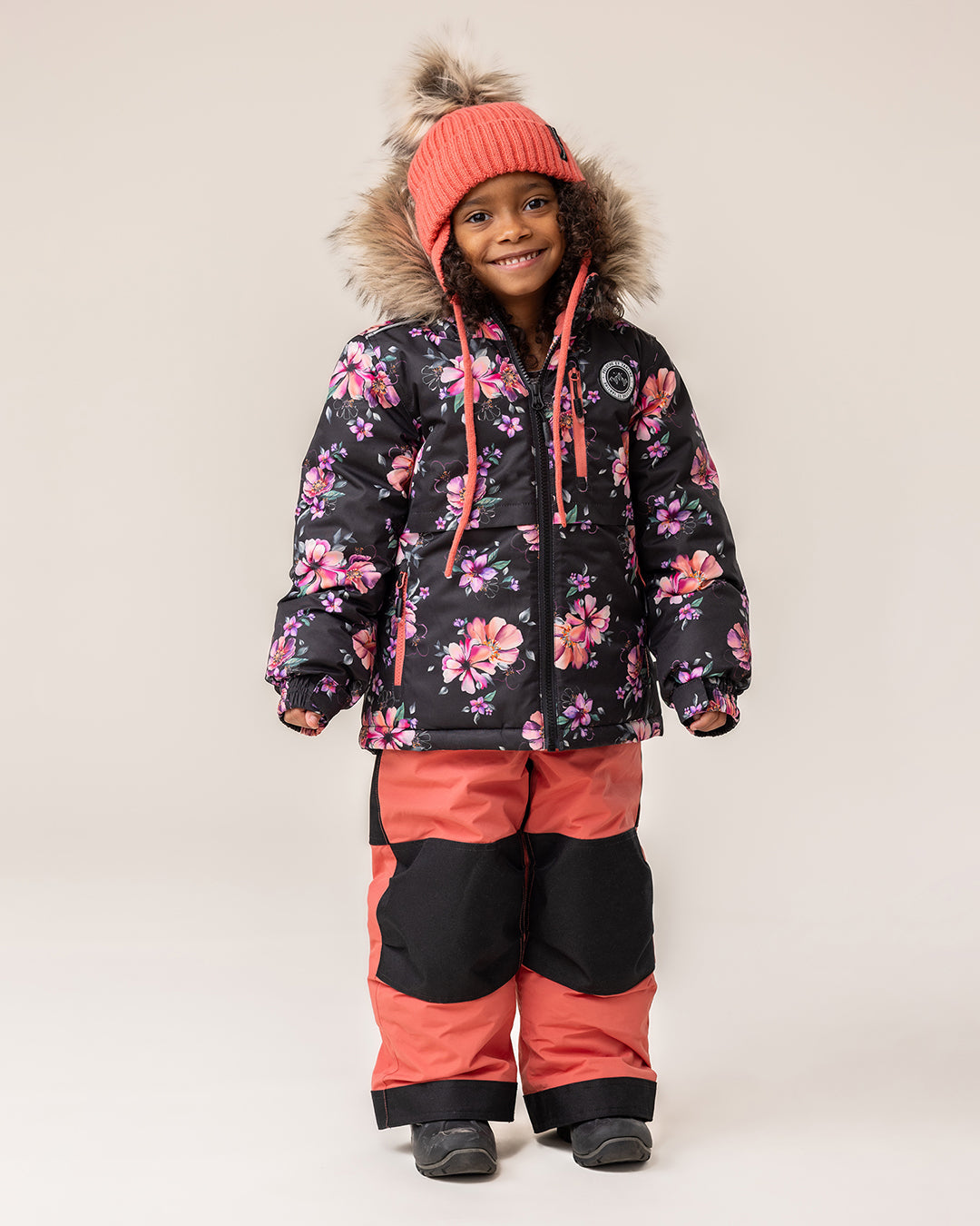 Jasmine Girls Coral Knit Beanie