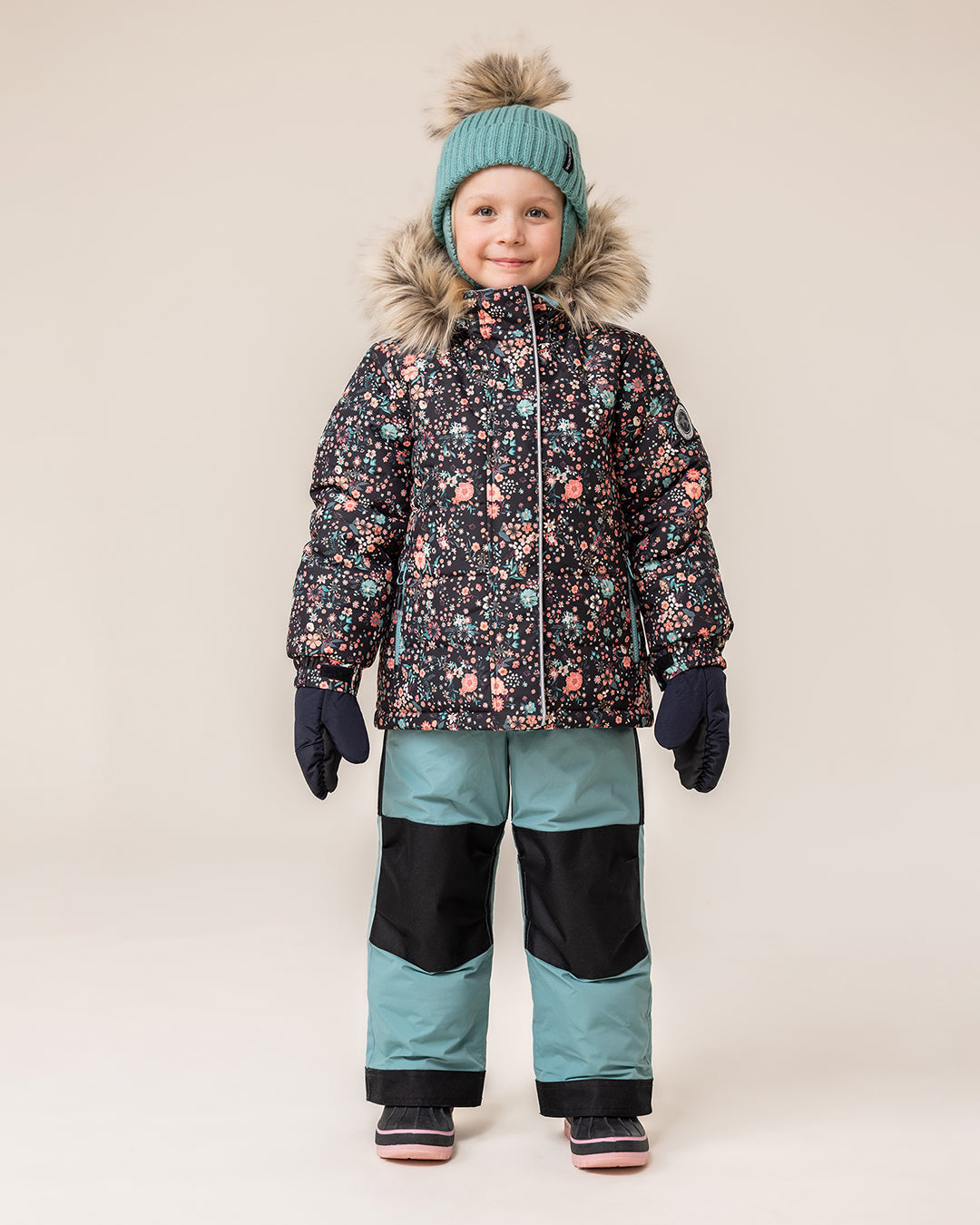 Gaia Baby Girls Mint Knit Hat