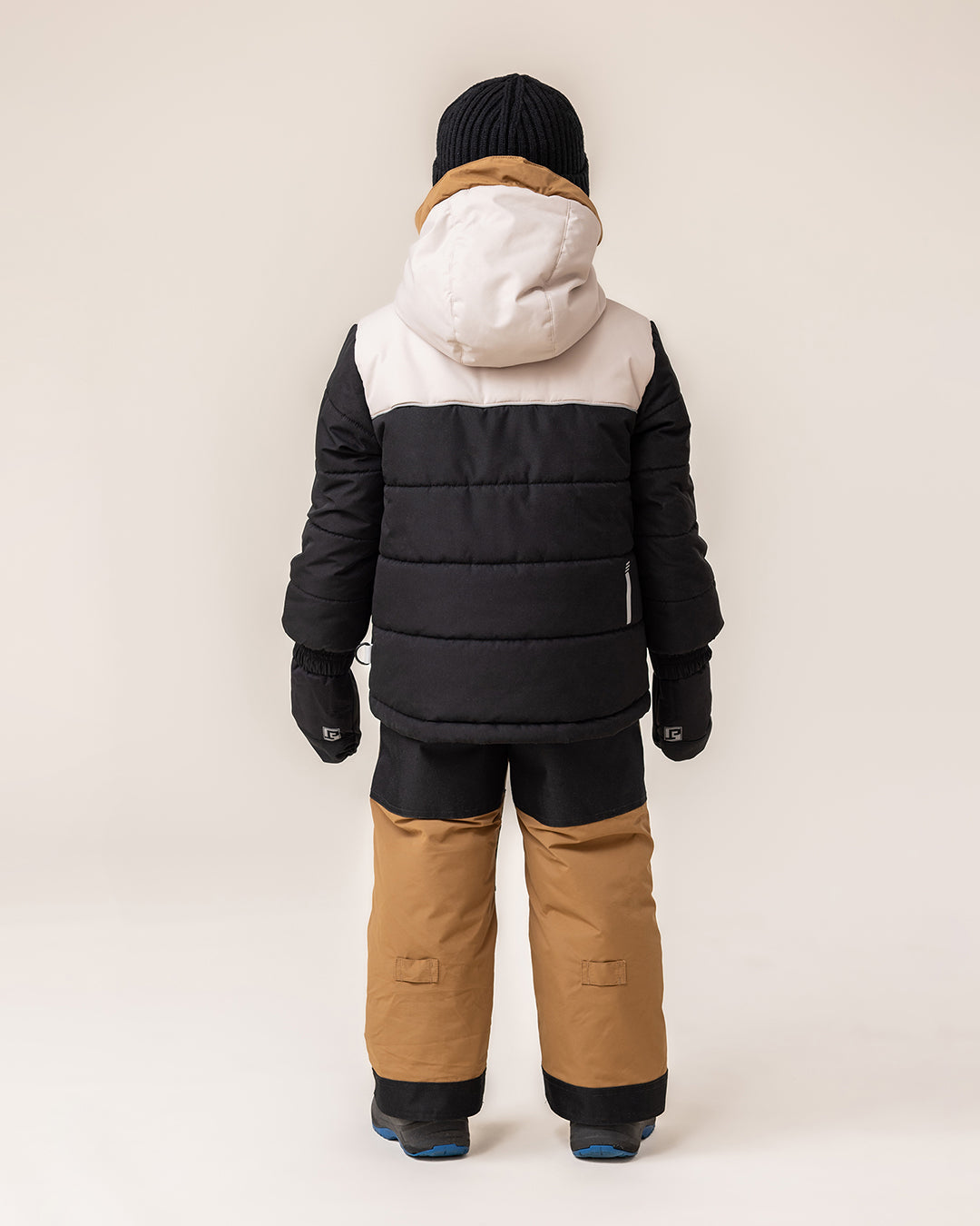Leon Baby Boy Snowsuit Black