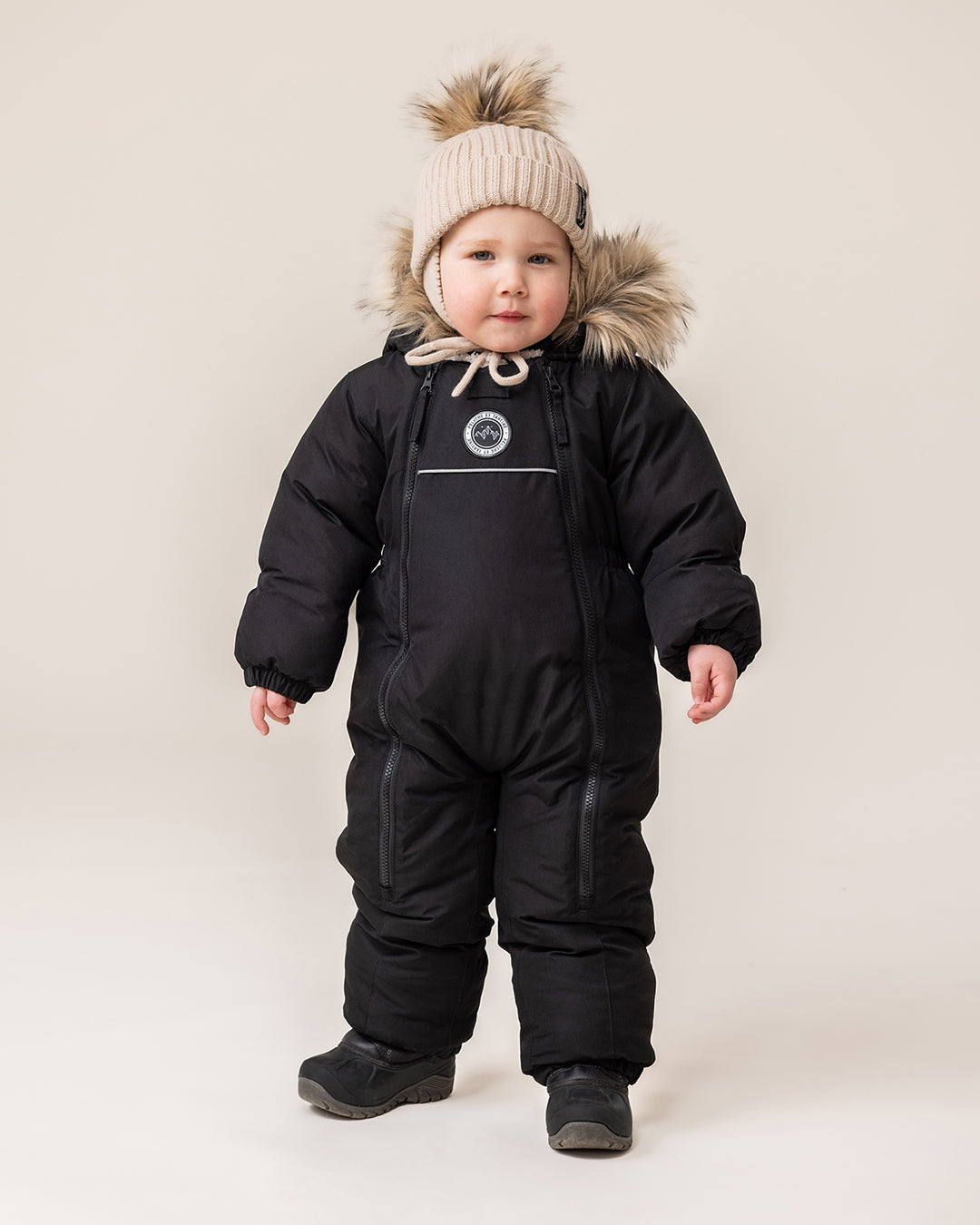 Habit de neige une-pièce Maxence Bébé Garcon Noir