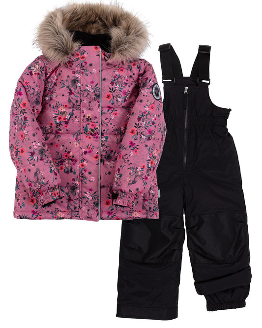 Rosalie Baby Girl Snowsuit Pink