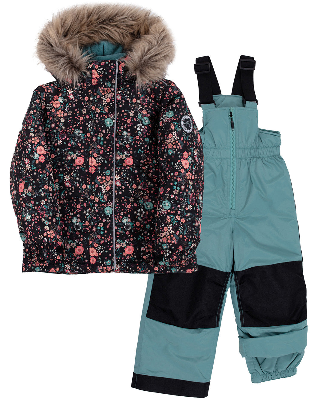 Gaia Girls Snowsuit Black