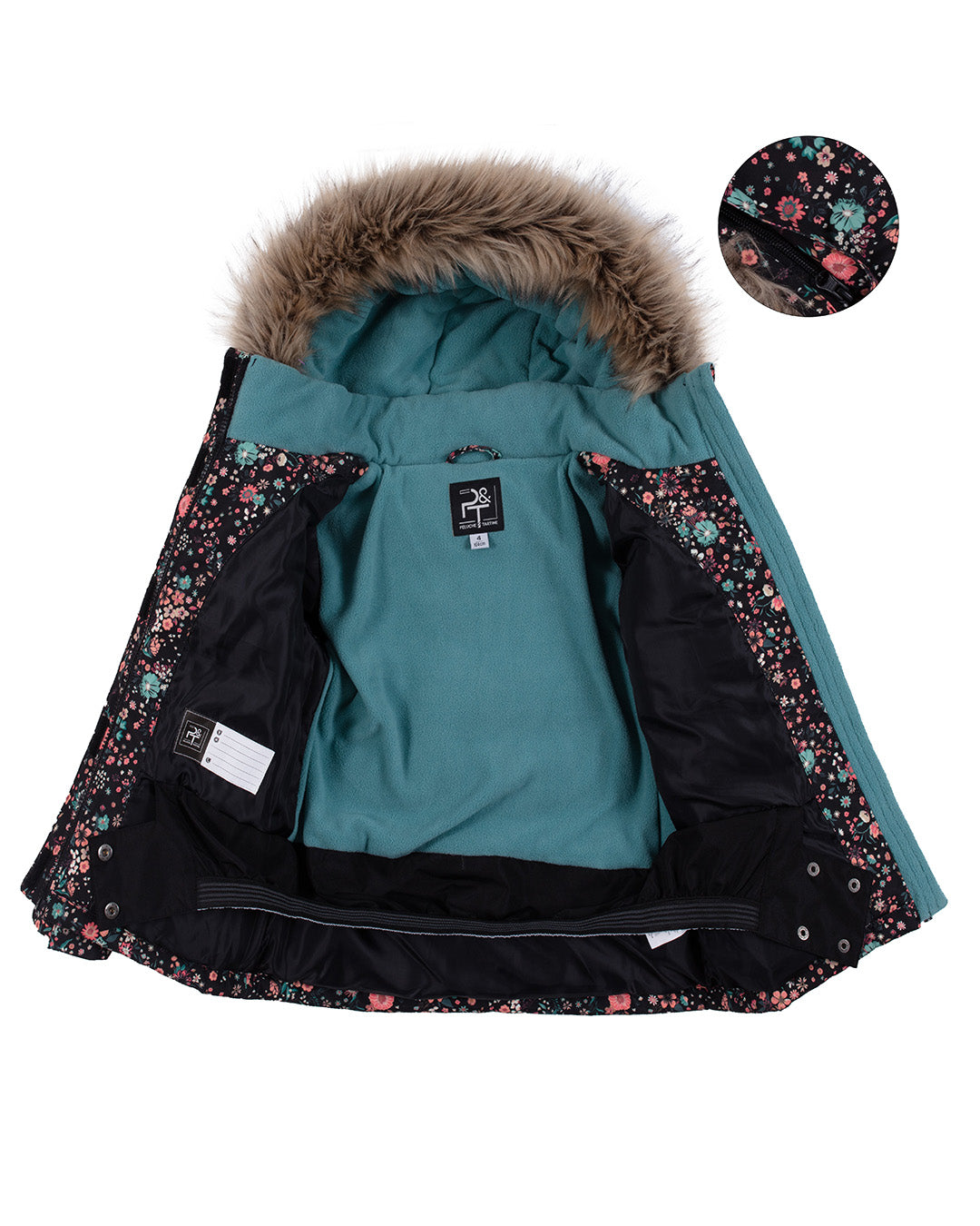 Gaia Girls Snowsuit Black