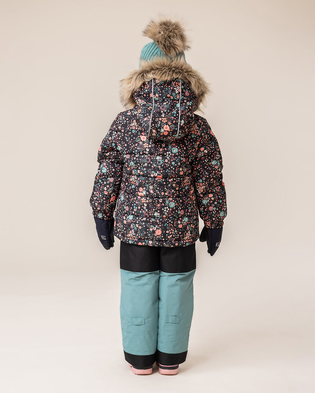 Gaia Girls Snowsuit Black