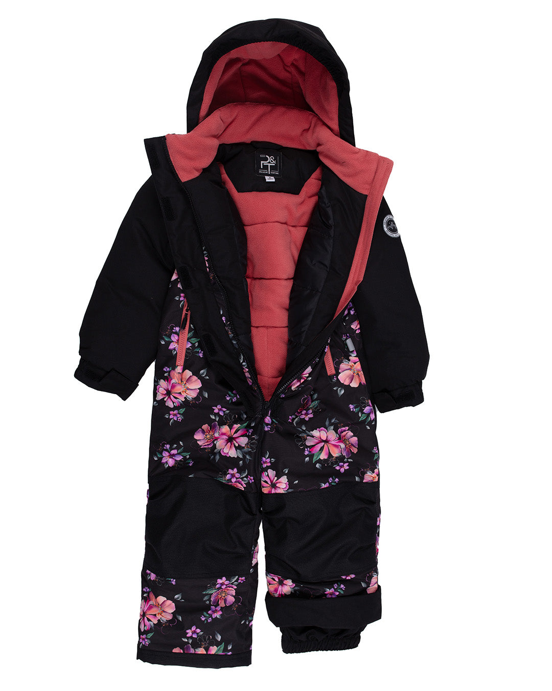Habit de neige une-pièce Emilie Filles Noir