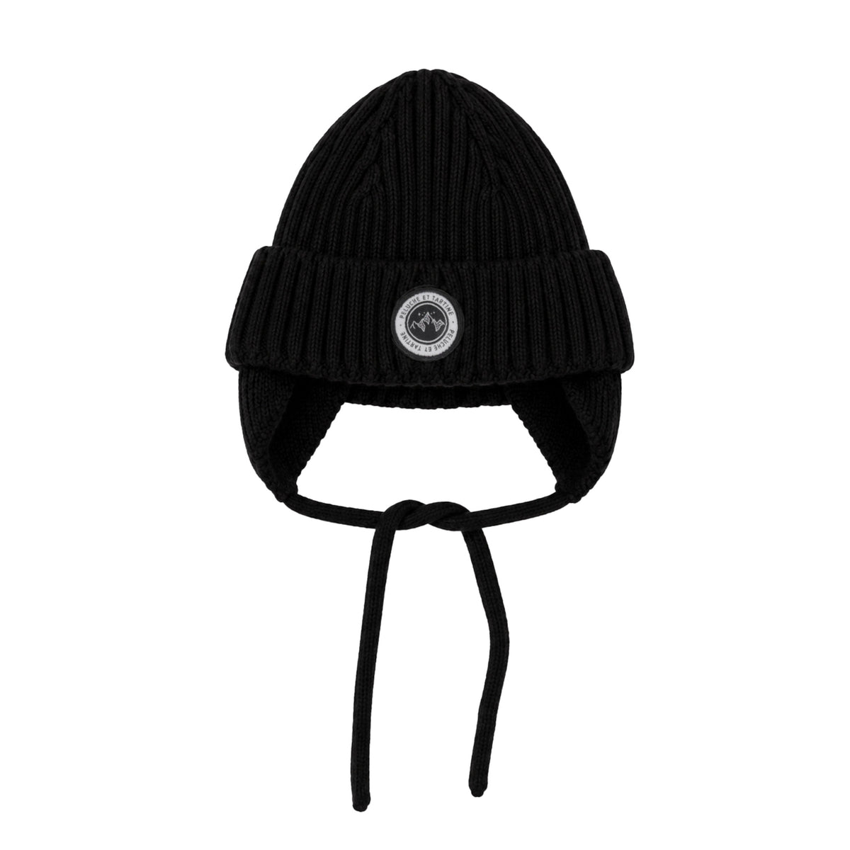 Tuque Noire Garçon avec Protège-oreilles