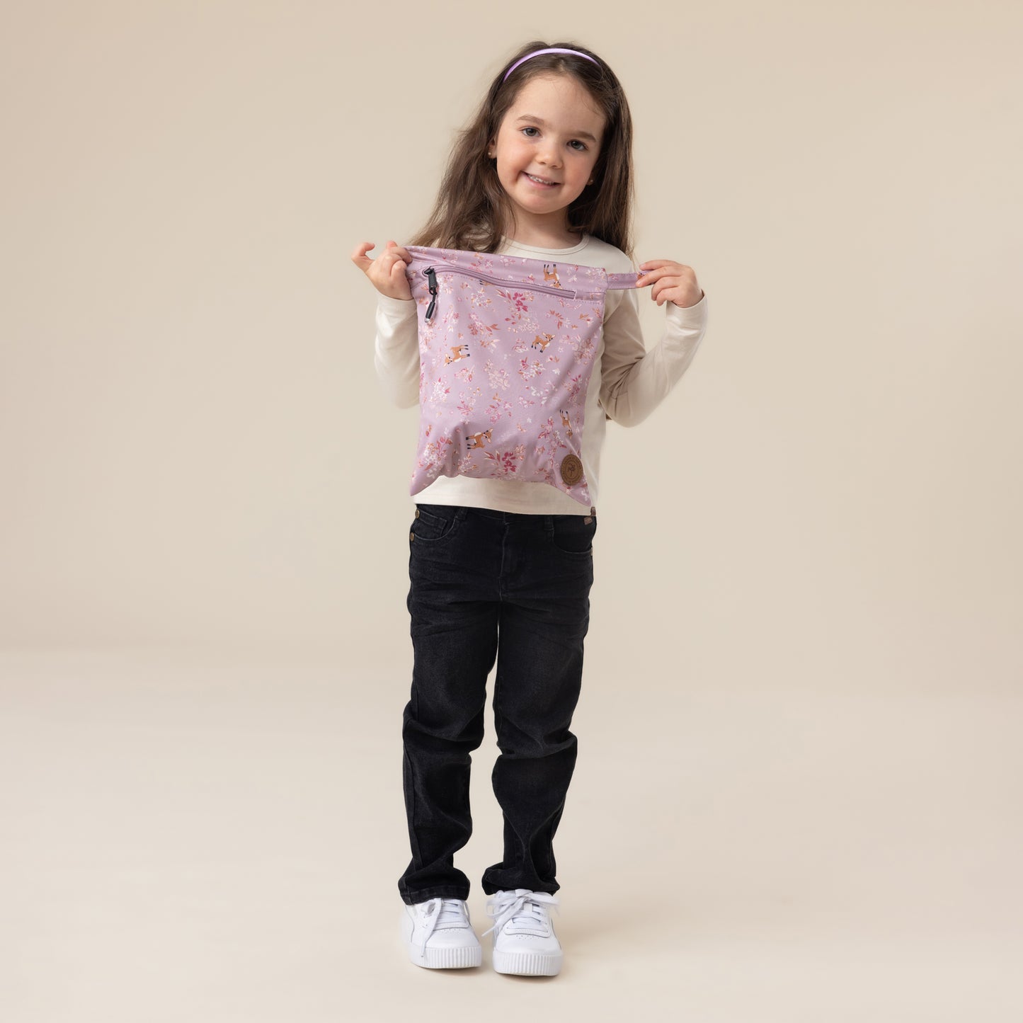 KIT GARDERIE BAMBI MAUVE