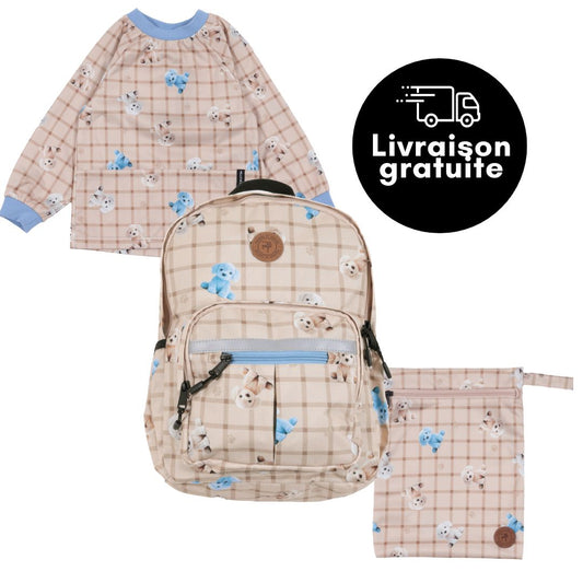 Sac à dos - Couvre-tout - Pochette Garçons Beige