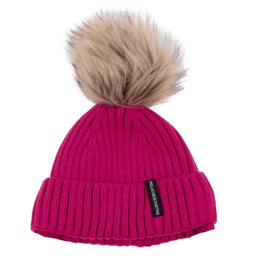 Charlotte Girls' Magenta Knit Hat