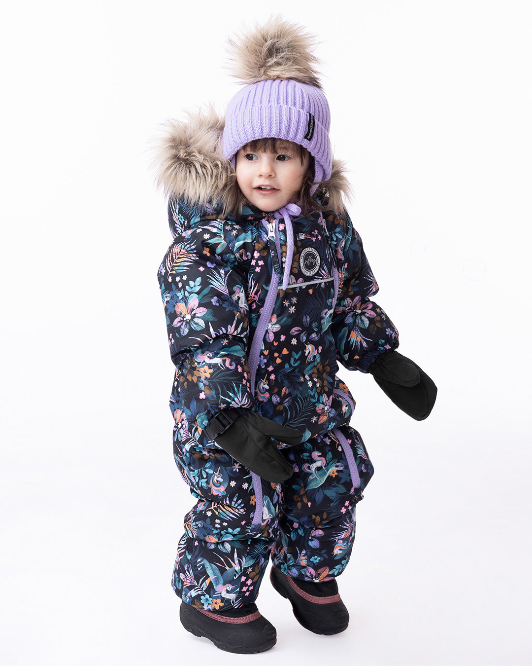 Habit de Neige 1 pièce Lilia Bébé Fille Noir