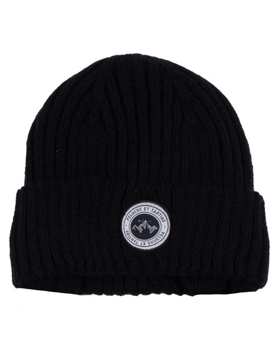 Leon Boys' Black Knit Beanie