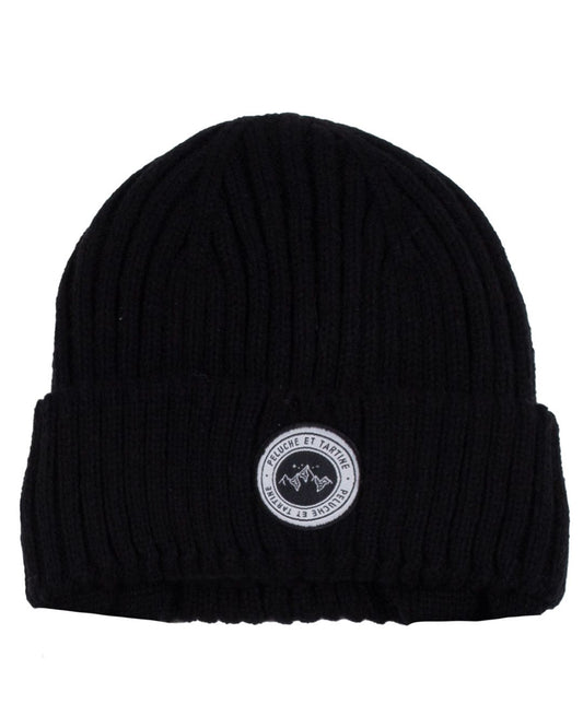 Leon Boys' Black Knit Beanie