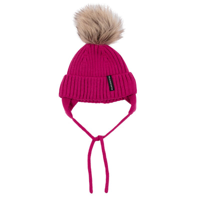 Tuque en tricot Charlotte bébé Filles Magenta
