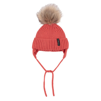 Tuque en tricot Eloise Bébé Fille Corail