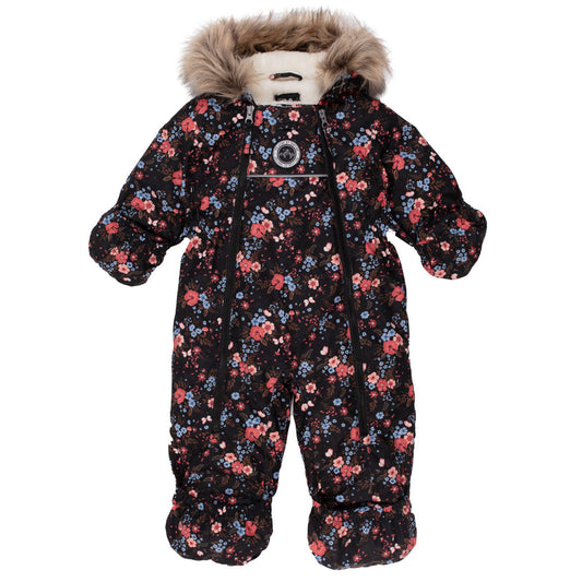 Habit de neige une-pièce Mila Bébé Fille Noir