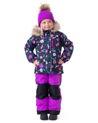 Justine Girls' Snowsuit Black