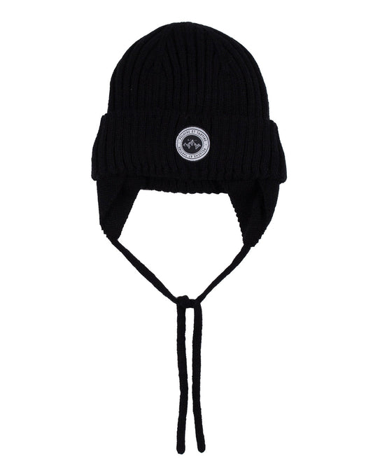 Leon Boys' Black Knit Beanie