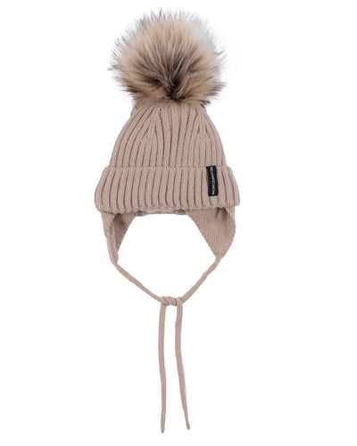 Tuque en tricot Maxence  Bébé Garcon Beige