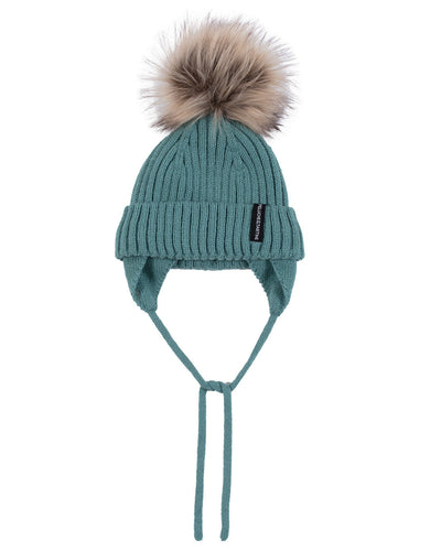 Gaia Baby Girls Mint Knit Hat