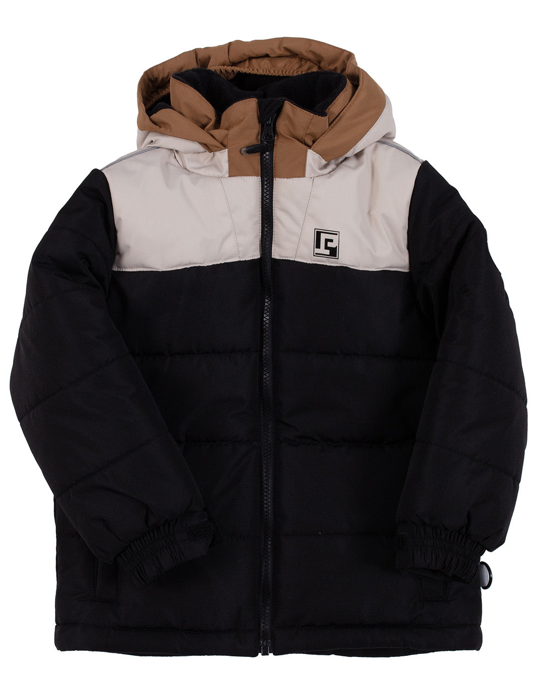 Leon Baby Boy Snowsuit Black