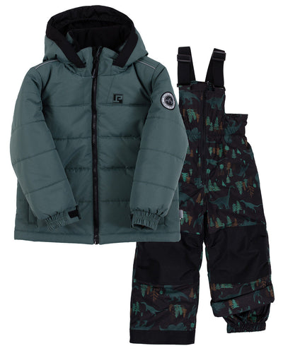 Diego Baby Boy Green Snowsuit