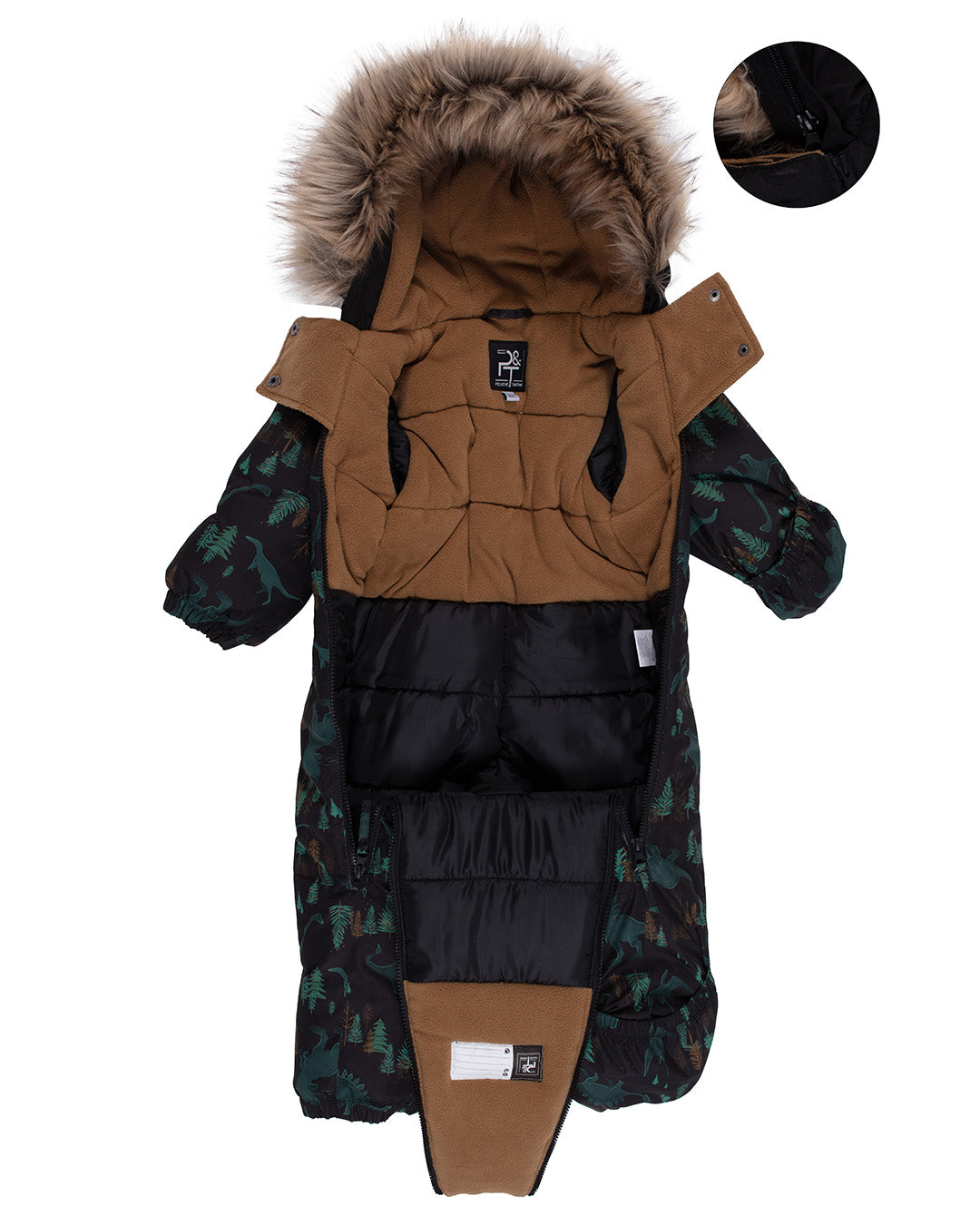 Habit de neige une-pièce William Bébé Garcon Noir