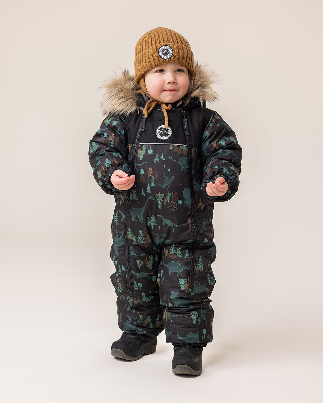 Habit de neige une-pièce William Bébé Garcon Noir