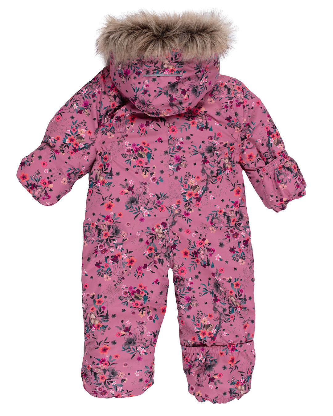 Lara Baby Girl Pink One-Piece Snowsuit