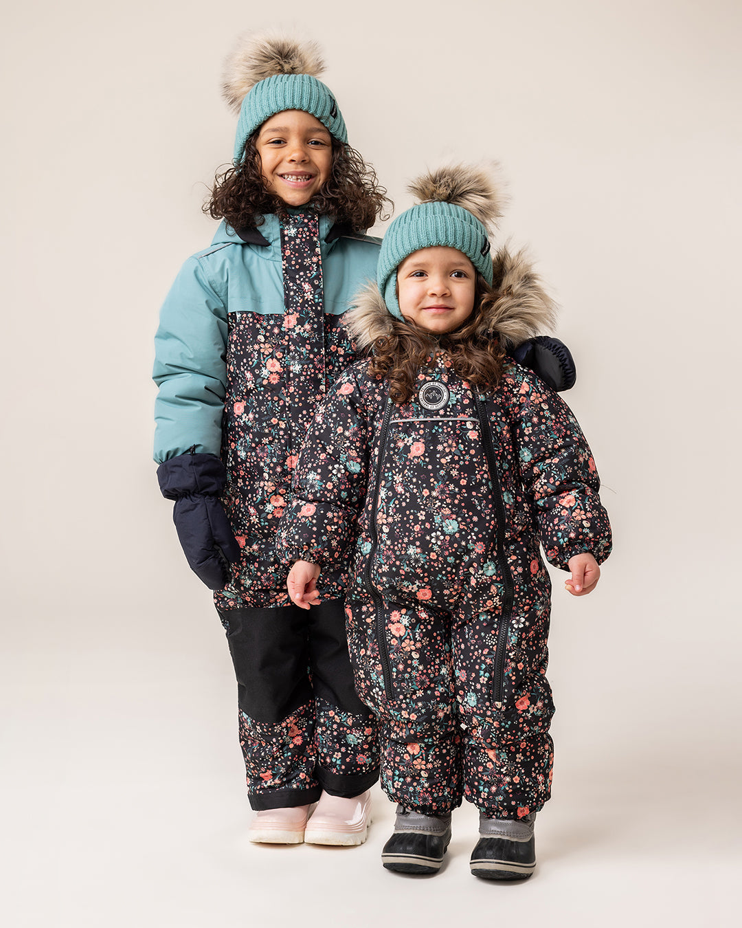 Habit de neige une-pièce Anaelle Bébé Fille Noir