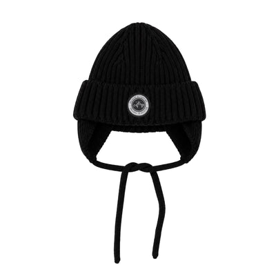 Tuque Noire Garçon avec Protège-oreilles