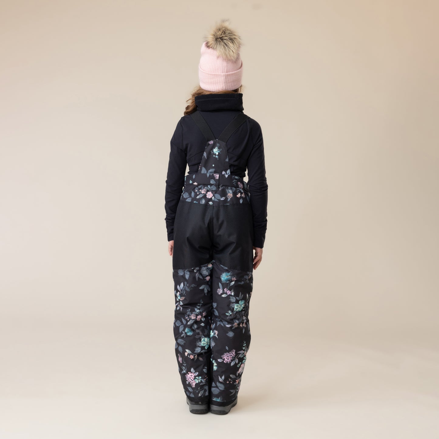 Pantalon de neige fleuri