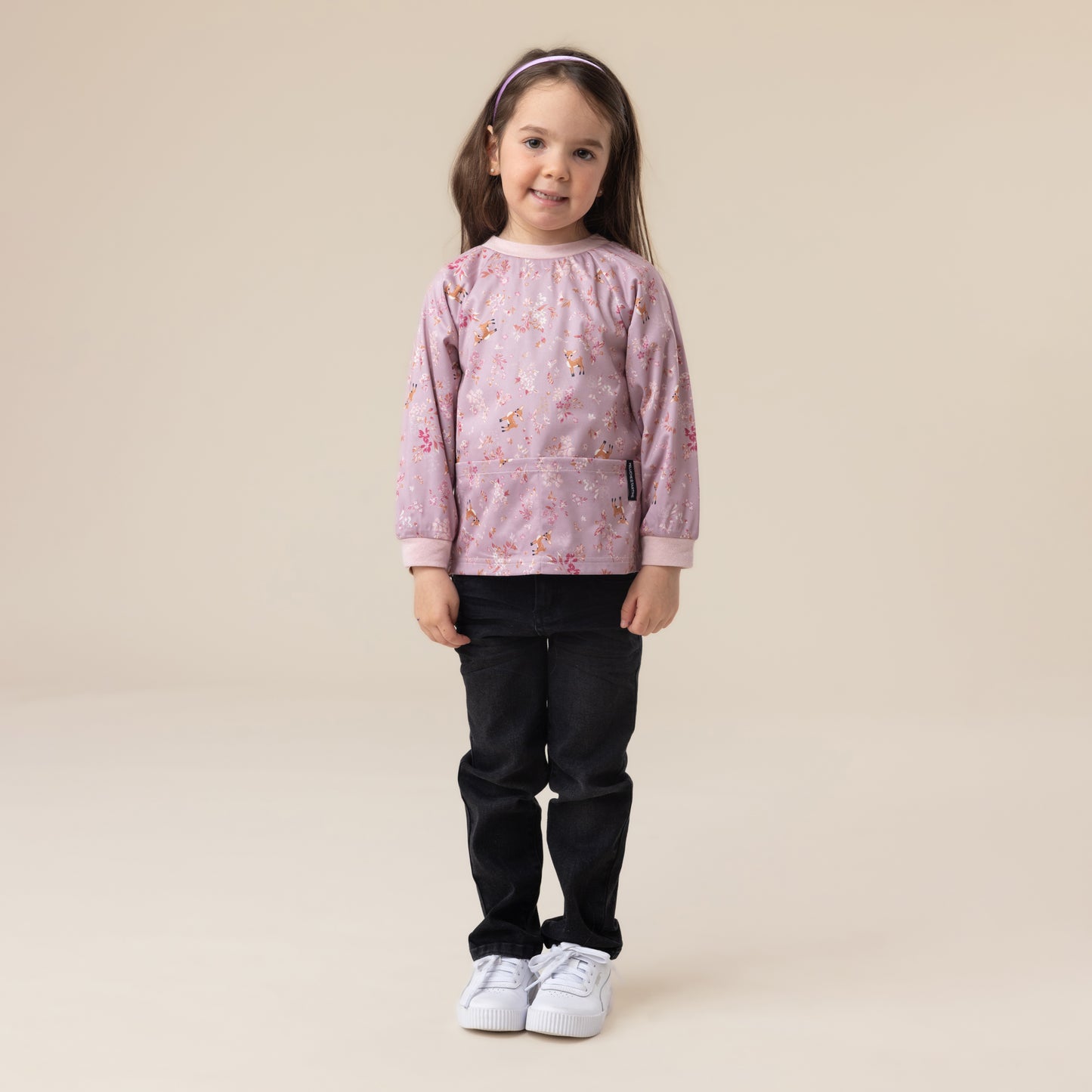 KIT GARDERIE BAMBI MAUVE