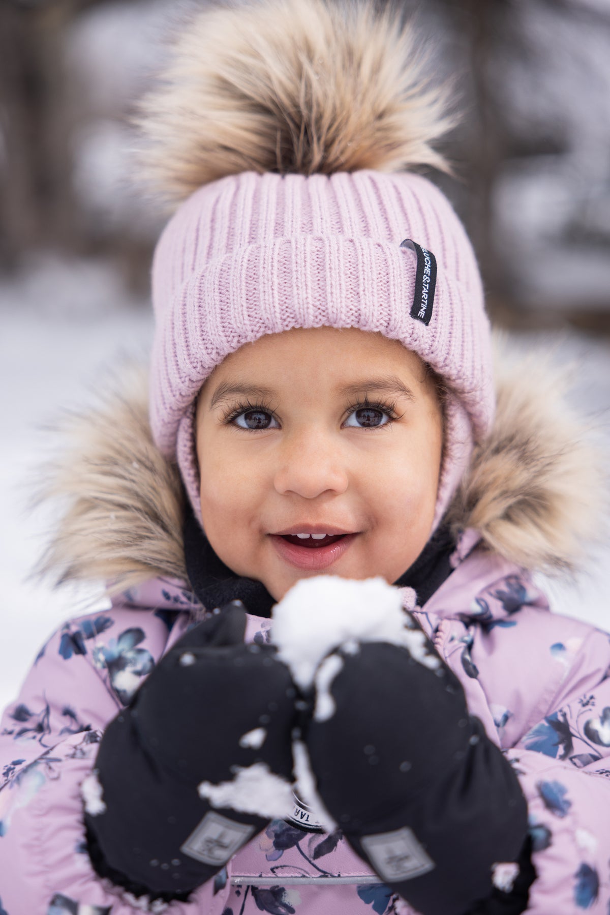 Tuque Mauve Bébé
