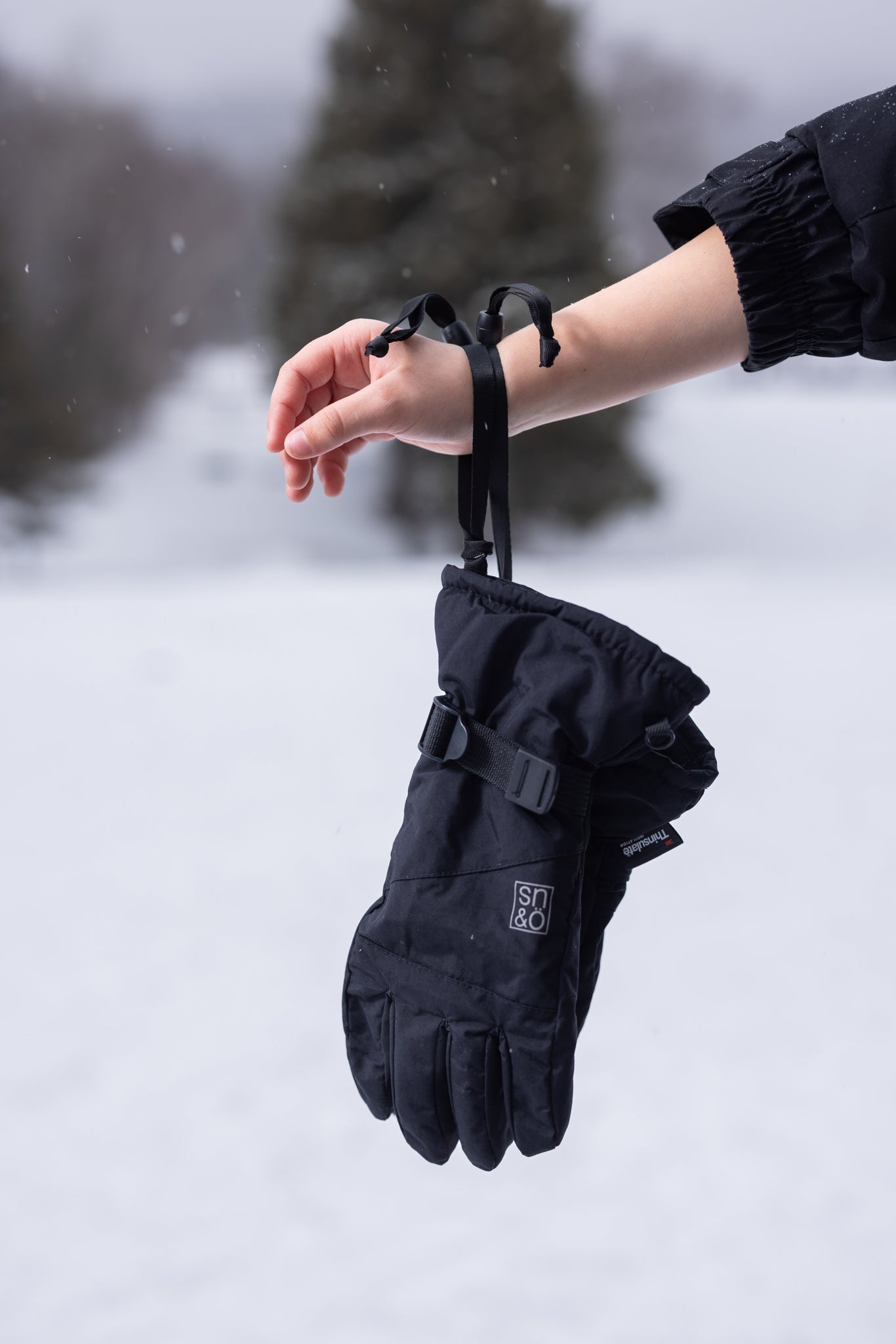 Gants d'hiver Noirs