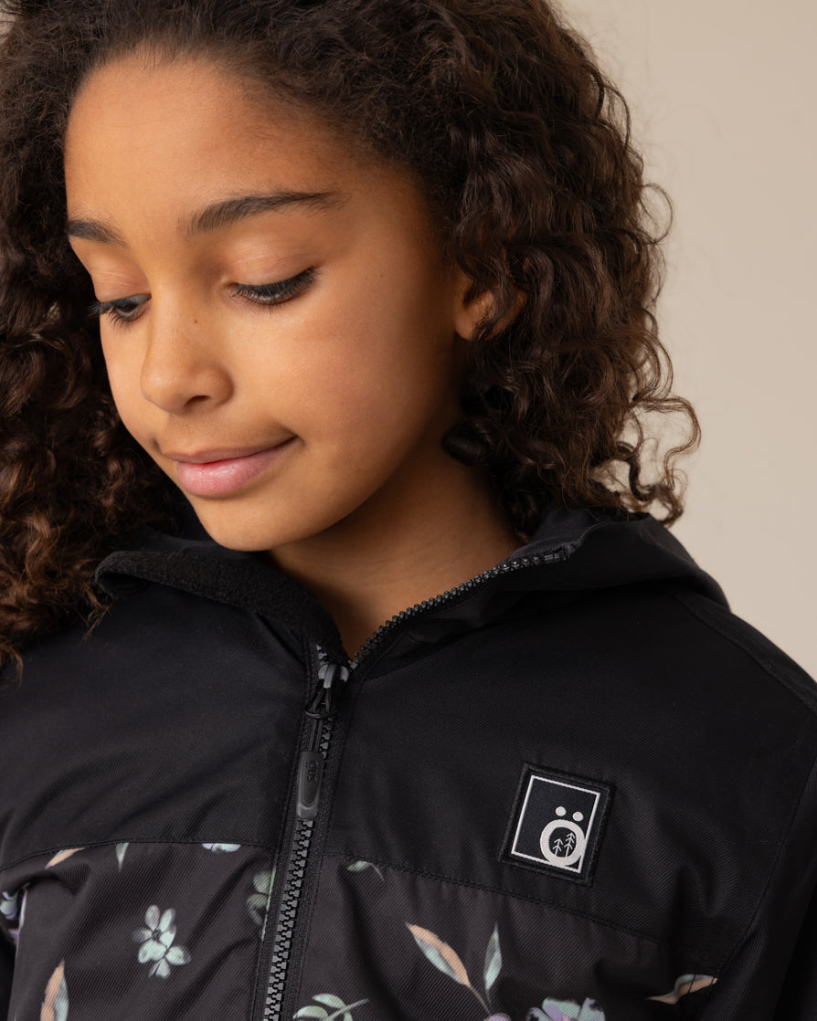 Manteau de pluie Louane Filles Noir