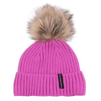 Eva Girls' Pink Knit Hat