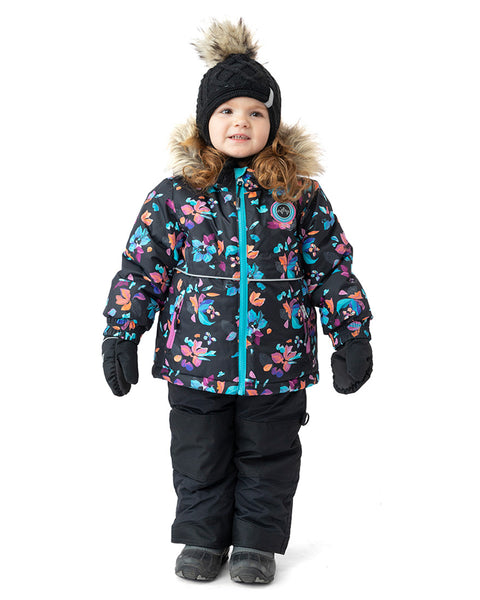 Habit De Neige Bébé Hiver Chaud Avec Capuche, Gants & Chaussons Amovibles – Barboteuse Une Pièce Unisexe 6-24 Mois (S, Bleu Marine)
