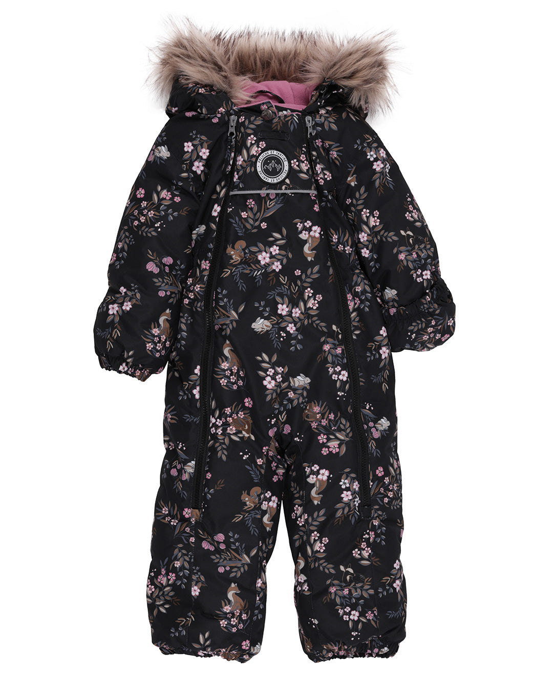 New 1 piece baby girl Snowsuit nolita black peluchetartine